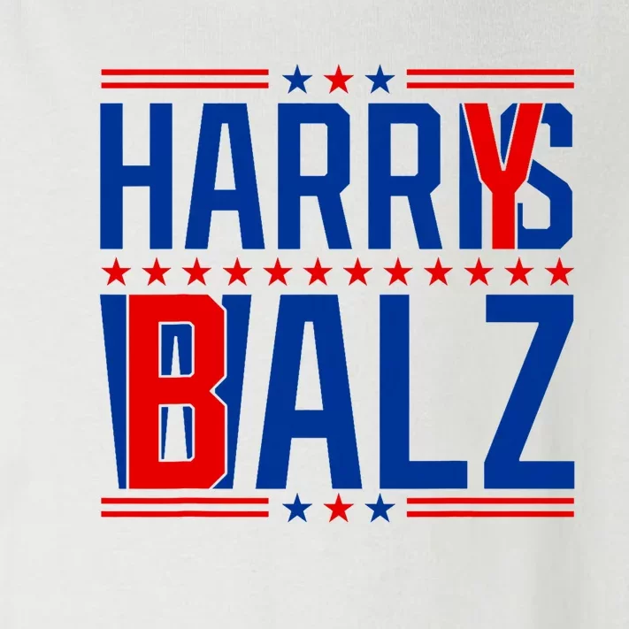 Funny Harris Walz 24 Harry Balz 2024 Meme Democratics Vote Toddler Long Sleeve Shirt