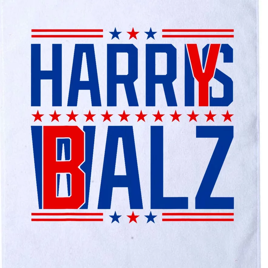 Funny Harris Walz 24 Harry Balz 2024 Meme Democratics Vote Platinum Collection Golf Towel