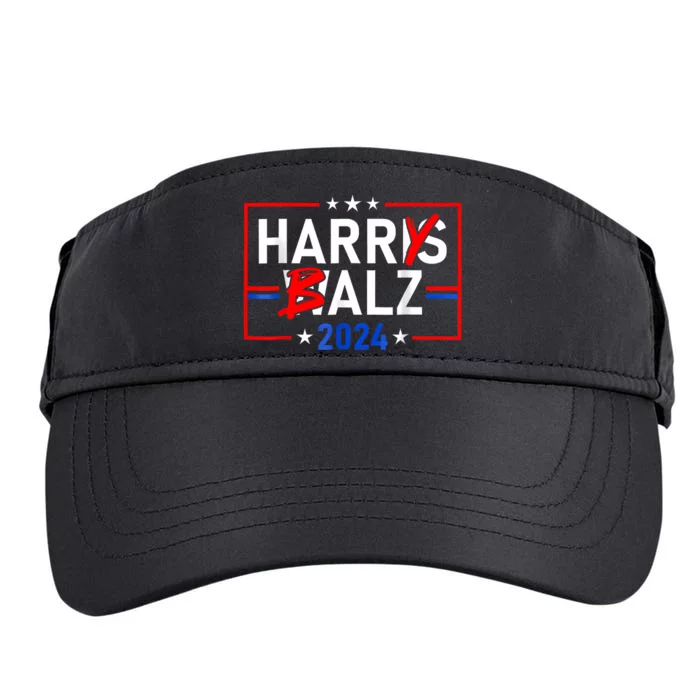 Funny Harris Walz 24 Harry Balz 2024 Meme Democratics Vote Adult Drive Performance Visor