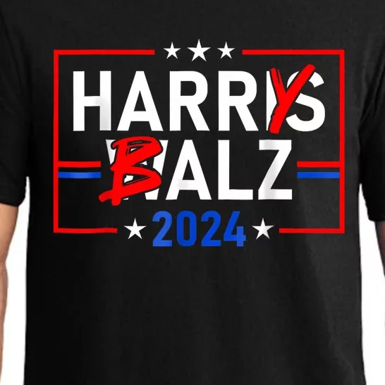 Funny Harris Walz 24 Harry Balz 2024 Meme Democratics Vote Pajama Set