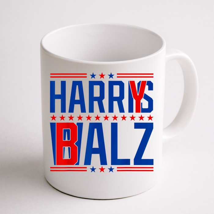 Funny Harris Walz 24 Harry Balz 2024 Meme Democratics Vote Front & Back Coffee Mug