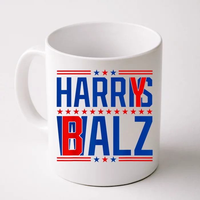 Funny Harris Walz 24 Harry Balz 2024 Meme Democratics Vote Front & Back Coffee Mug