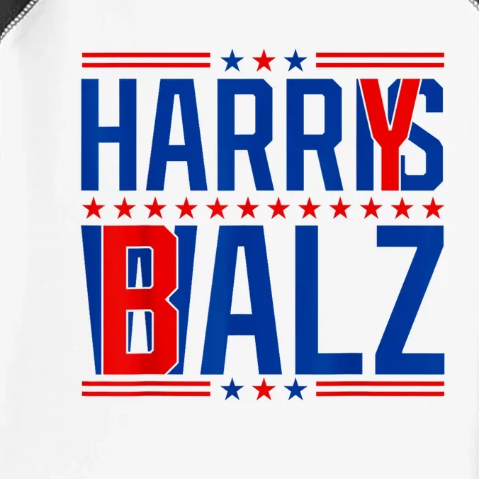 Funny Harris Walz 24 Harry Balz 2024 Meme Democratics Vote Infant Baby Jersey Bodysuit