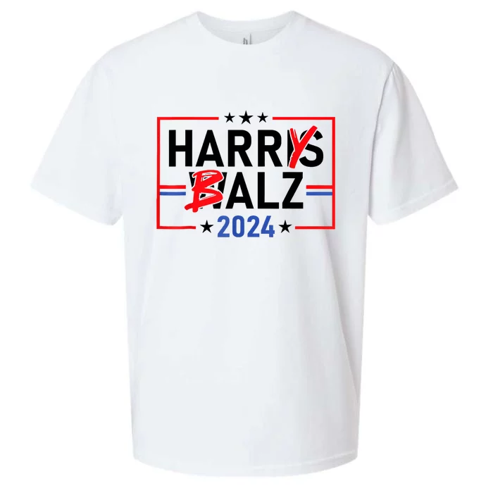 Funny Harris Walz 24 Harry Balz 2024 Meme Democratics Vote Sueded Cloud Jersey T-Shirt