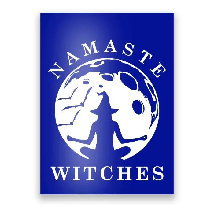 Funny Halloween Witch Yoga Namaste Cute Design Meaningful Gift Poster