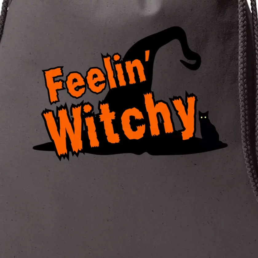 Funny Halloween Witch Lover S Costume Spooky Feelin Witchy Gift Drawstring Bag