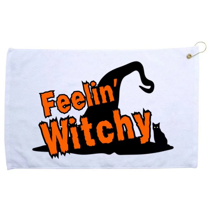 Funny Halloween Witch Lover S Costume Spooky Feelin Witchy Gift Grommeted Golf Towel