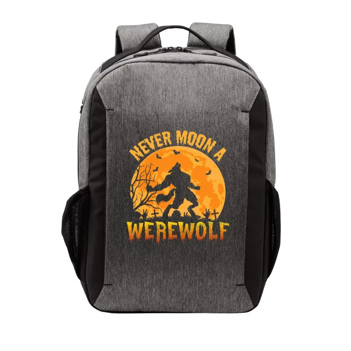 Funny Halloween Werewolf Moon Howl Vector Backpack