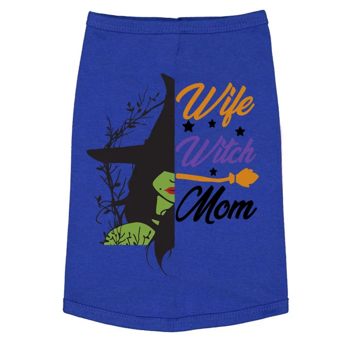 Funny Halloween Wife Witch Mom Gift Doggie Tank