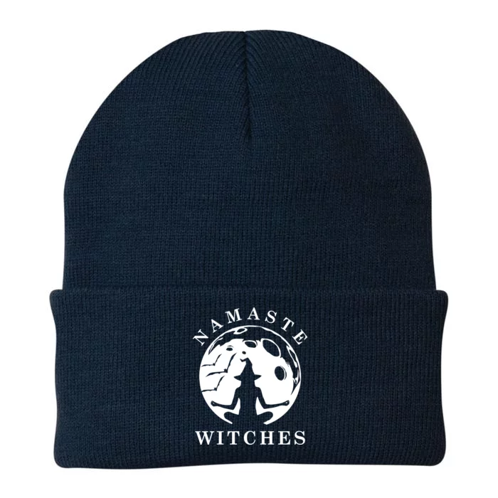 Funny Halloween Witch Yoga Namaste Gift Knit Cap Winter Beanie