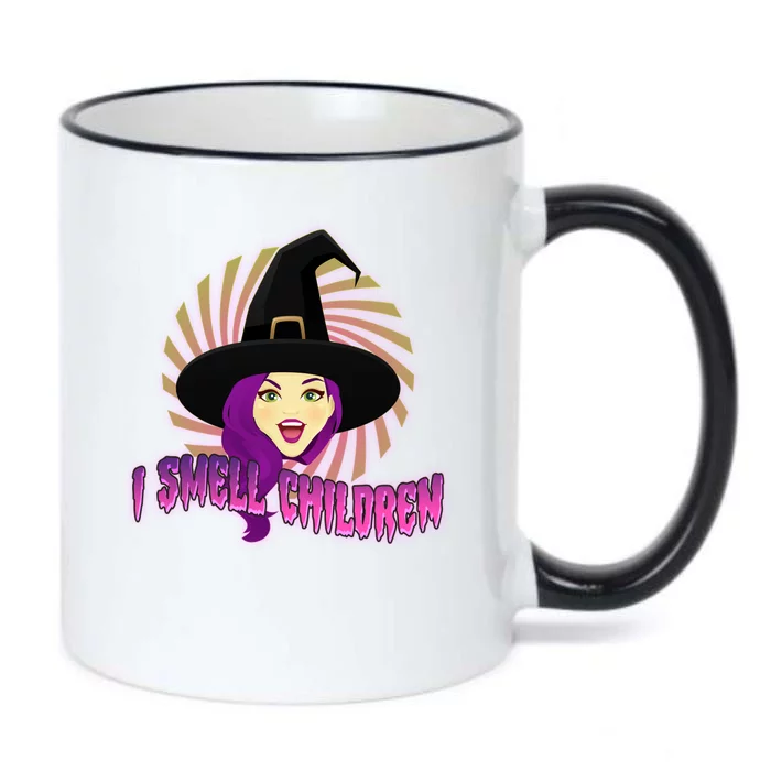 Funny Halloween Witch I Smell Children Black Color Changing Mug