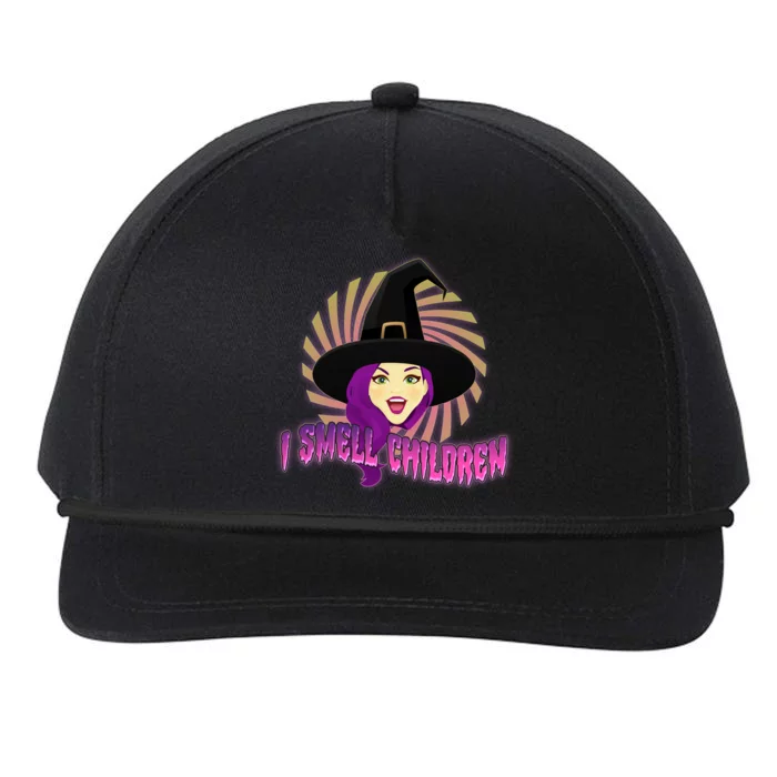 Funny Halloween Witch I Smell Children Snapback Five-Panel Rope Hat