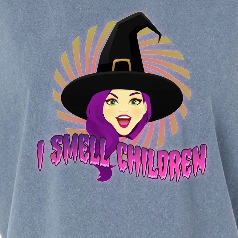 Funny Halloween Witch I Smell Children Garment-Dyed Women's Muscle Tee