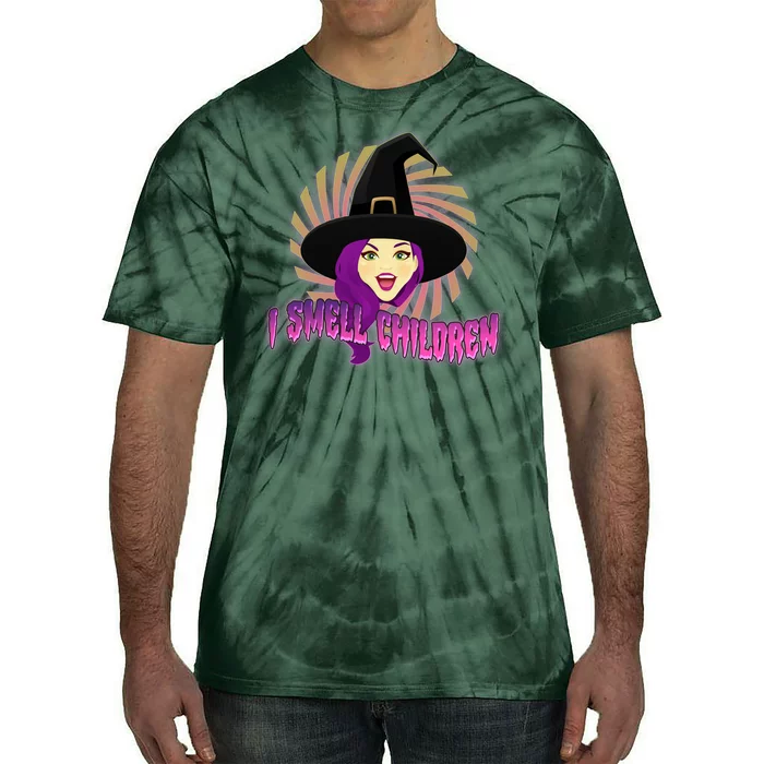 Funny Halloween Witch I Smell Children Tie-Dye T-Shirt