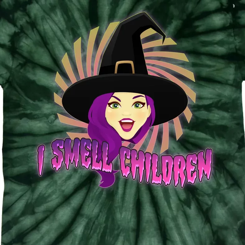 Funny Halloween Witch I Smell Children Tie-Dye T-Shirt