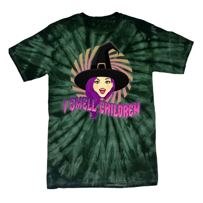 Funny Halloween Witch I Smell Children Tie-Dye T-Shirt