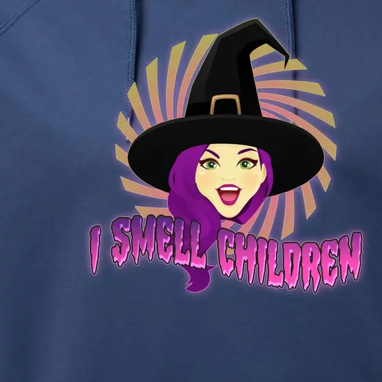 Funny Halloween Witch I Smell Children Performance Fleece Hoodie