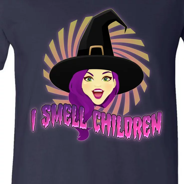 Funny Halloween Witch I Smell Children V-Neck T-Shirt