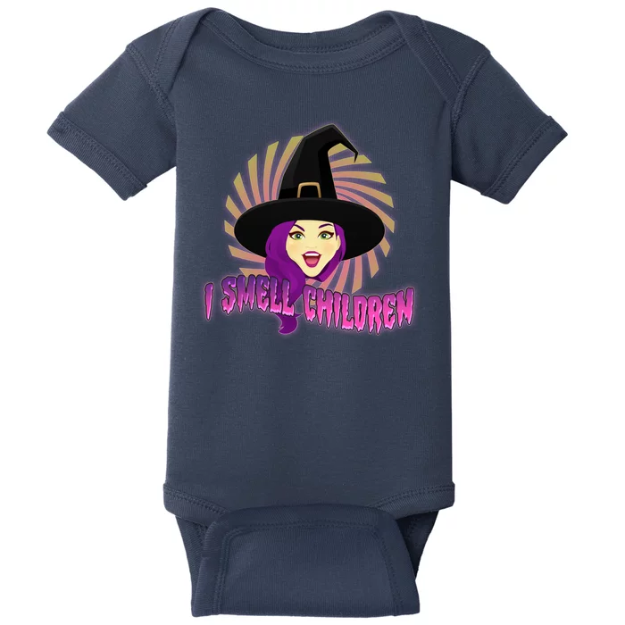 Funny Halloween Witch I Smell Children Baby Bodysuit