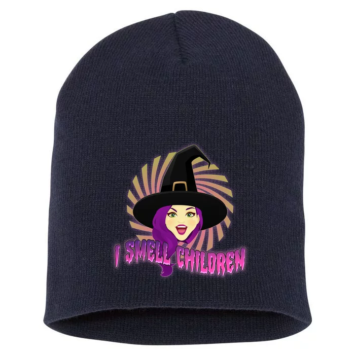 Funny Halloween Witch I Smell Children Short Acrylic Beanie