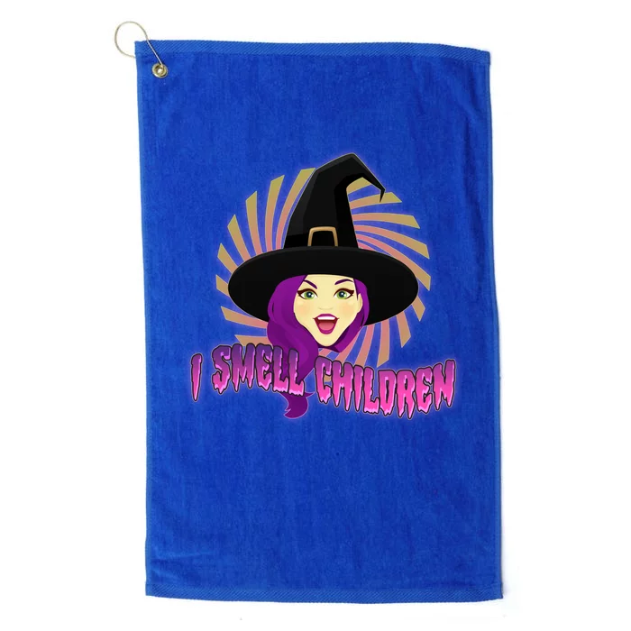 Funny Halloween Witch I Smell Children Platinum Collection Golf Towel