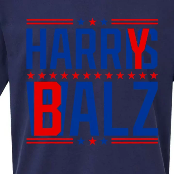 Funny Harris Walz 24 Harry Balz 2024 Meme Democratics Vote Sueded Cloud Jersey T-Shirt