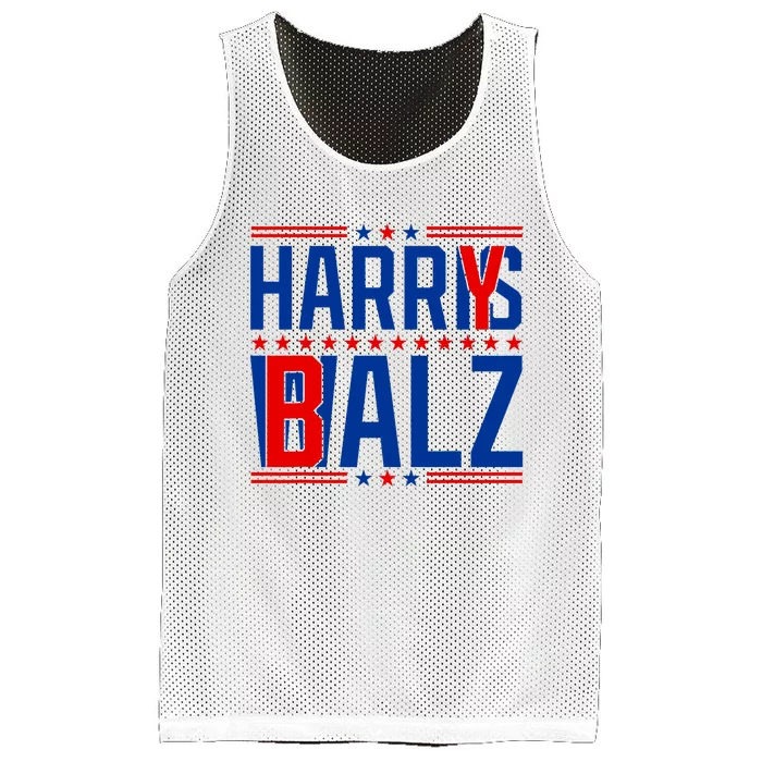 Funny Harris Walz 24 Harry Balz 2024 Meme Democratics Vote Mesh Reversible Basketball Jersey Tank