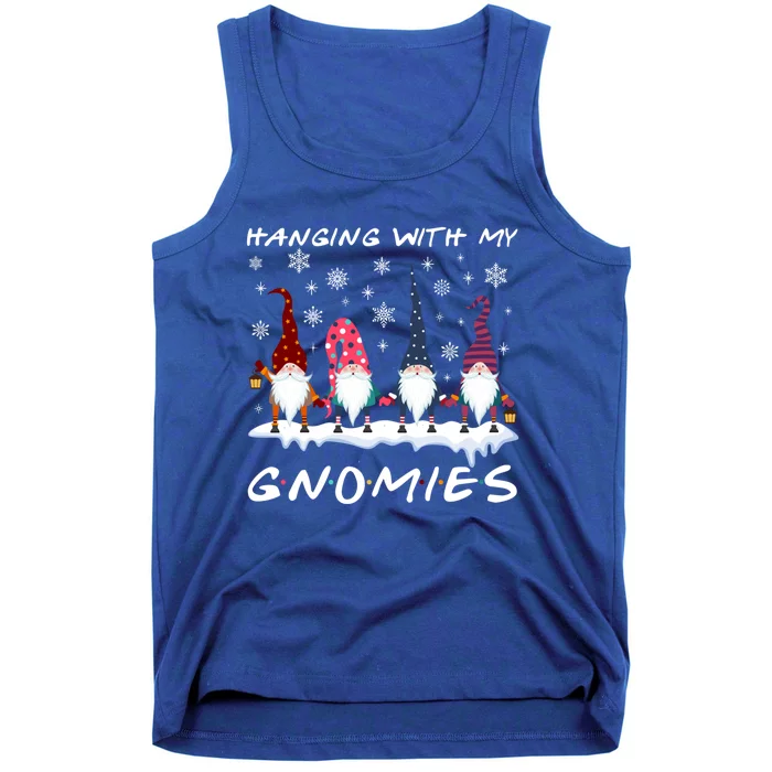 Funny Hanging With My Gnomies Christmas Great Gift Tank Top