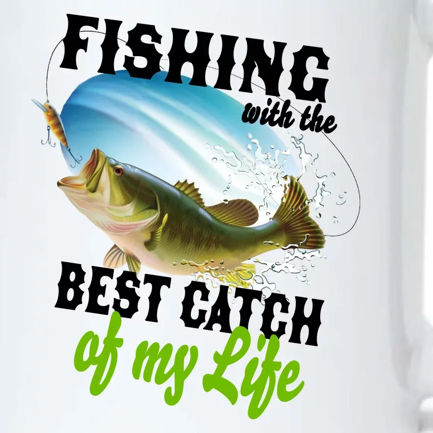 Fishing Husband Wife Marriage Black Color Changing Mug