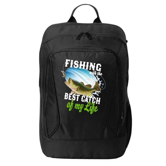 Fishing Husband Wife Marriage City Backpack