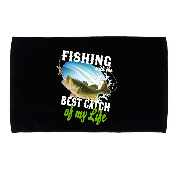 Fishing Husband Wife Marriage Microfiber Hand Towel