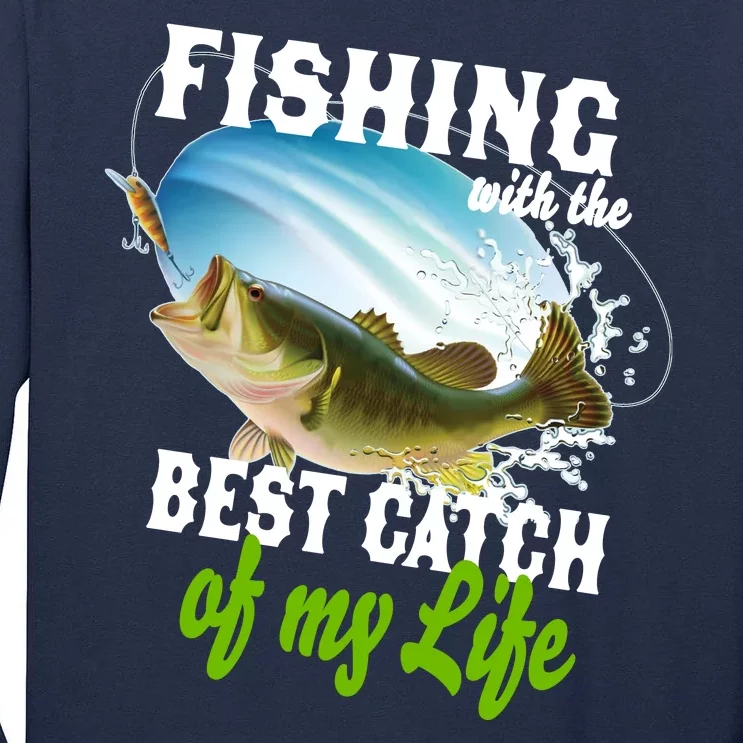 Fishing Husband Wife Marriage Tall Long Sleeve T-Shirt