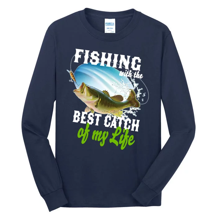 Fishing Husband Wife Marriage Tall Long Sleeve T-Shirt