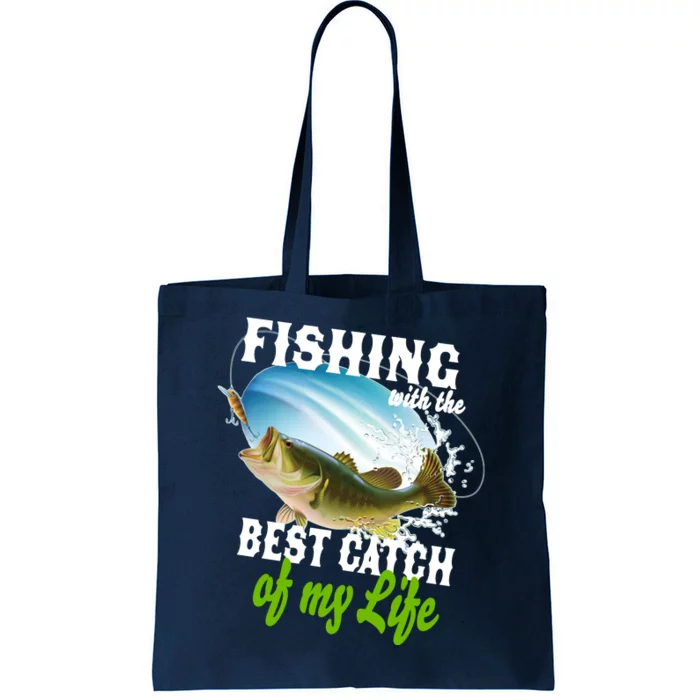 Fishing Husband Wife Marriage Tote Bag