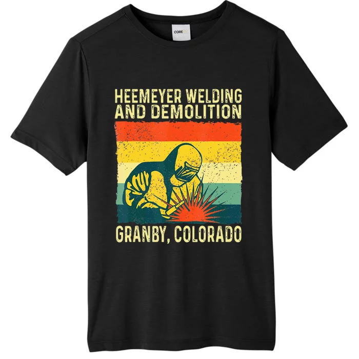 Funny Heemeyer Welding And Demolition Granby Vintage ChromaSoft Performance T-Shirt