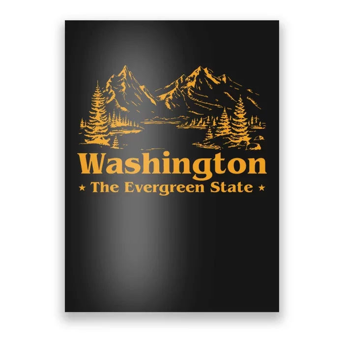 Funny Home Washington The Evergreen State Poster