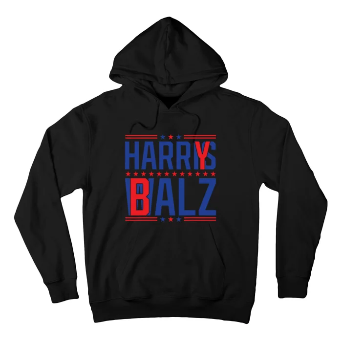 Funny Harris Walz 24 Harry Balz 2024 Meme Democratics Vote Hoodie