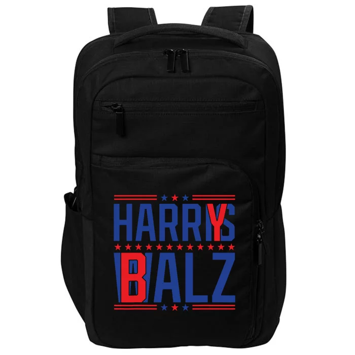 Funny Harris Walz 24 Harry Balz 2024 Meme Democratics Vote Impact Tech Backpack