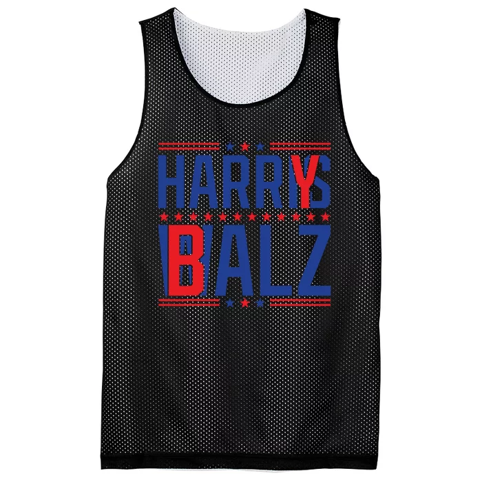 Funny Harris Walz 24 Harry Balz 2024 Meme Democratics Vote Mesh Reversible Basketball Jersey Tank