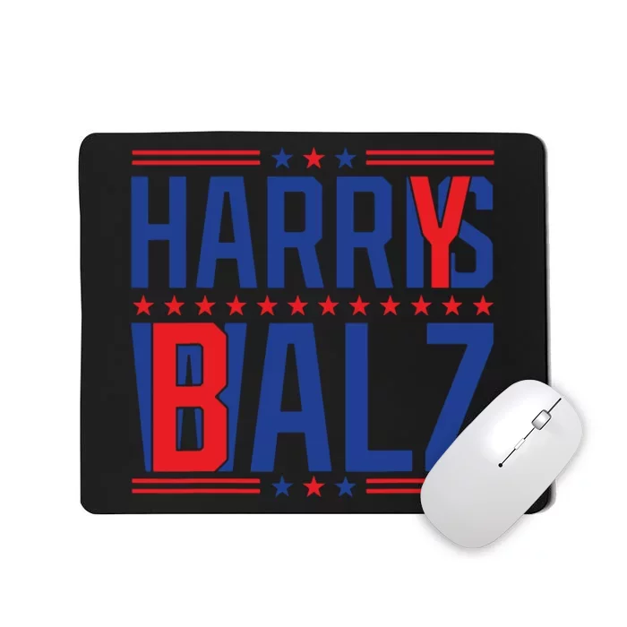 Funny Harris Walz 24 Harry Balz 2024 Meme Democratics Vote Mousepad