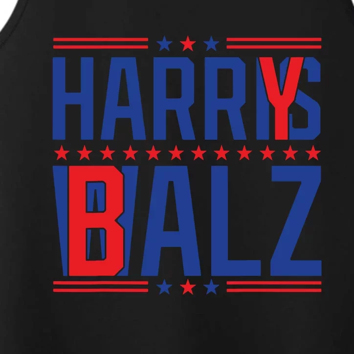 Funny Harris Walz 24 Harry Balz 2024 Meme Democratics Vote Performance Tank