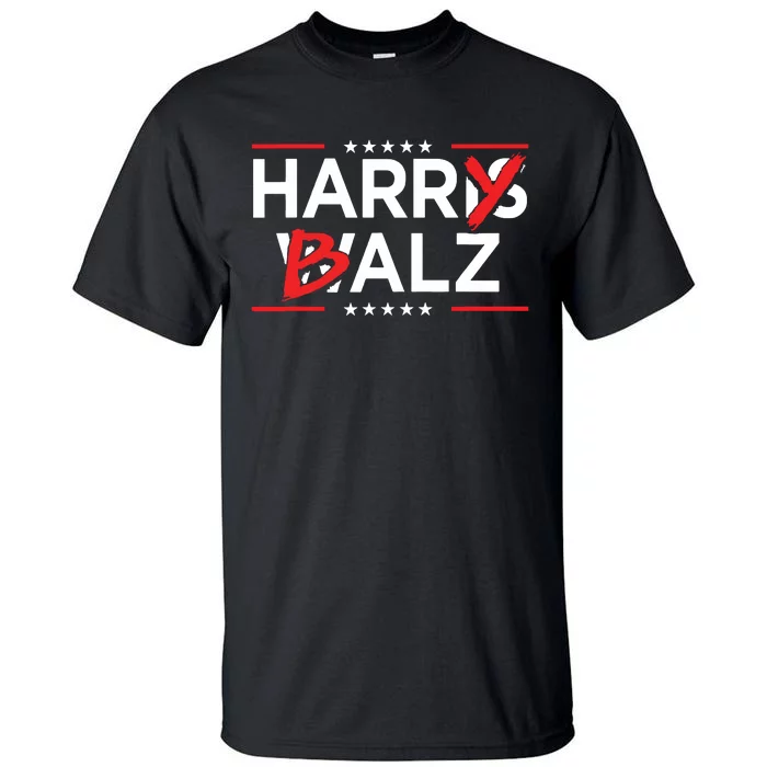 Funny Harris Walz 24 Harry Balz 2024 Meme Kamala Harris Tall T-Shirt