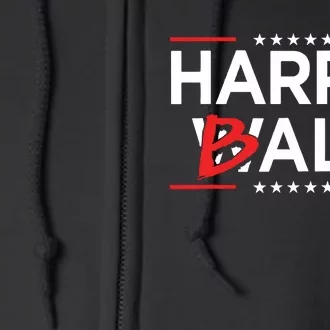 Funny Harris Walz 24 Harry Balz 2024 Meme Kamala Harris Full Zip Hoodie