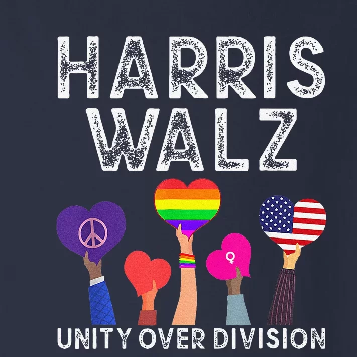 Funny Harris Waltz 2024 Unity Over Division Toddler Long Sleeve Shirt