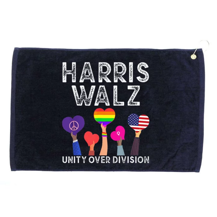 Funny Harris Waltz 2024 Unity Over Division Grommeted Golf Towel