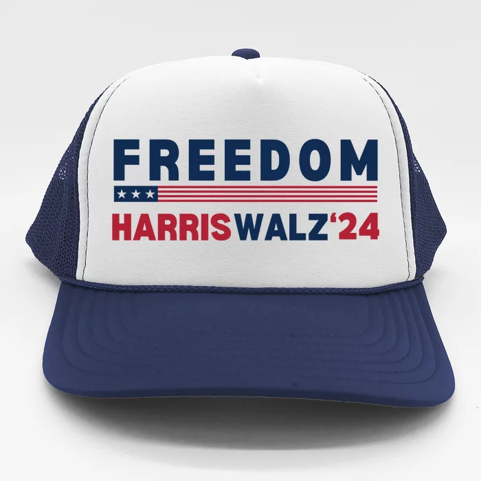 Freedom Harris Walz 2024 Trucker Hat