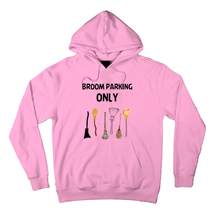 Funny Halloween Witch Lovers Costume Broom Parking Only Cool Gift Hoodie