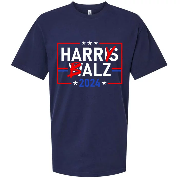 Funny Harris Walz 24 Harry Balz 2024 Meme Democratics Vote Sueded Cloud Jersey T-Shirt