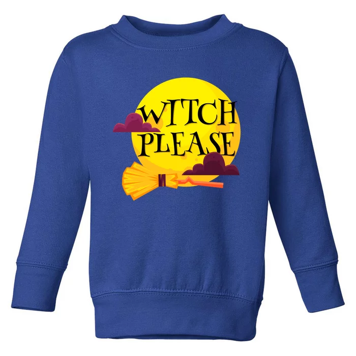 Funny Halloween Witch Please Gift Toddler Sweatshirt