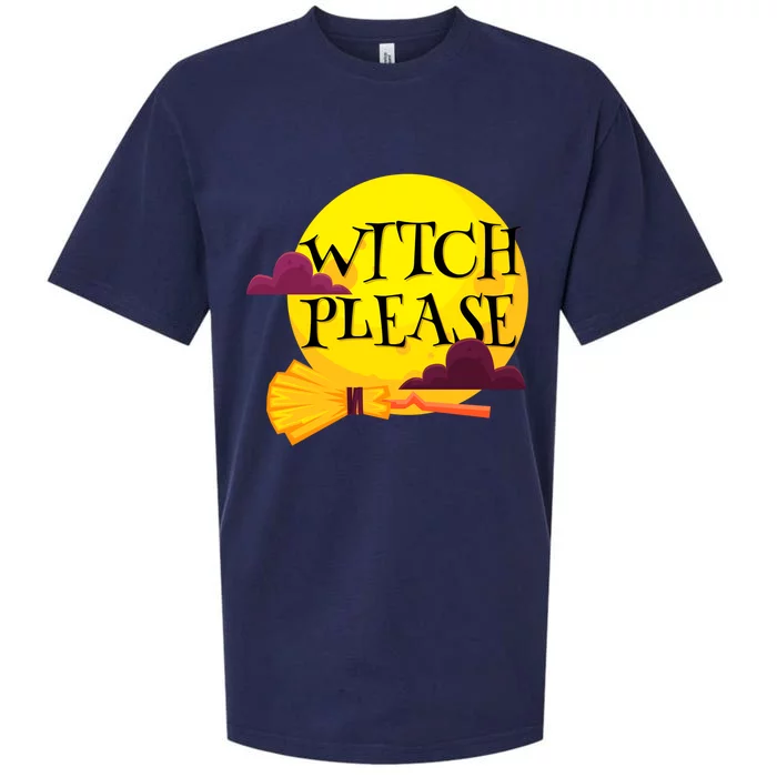 Funny Halloween Witch Please Gift Sueded Cloud Jersey T-Shirt